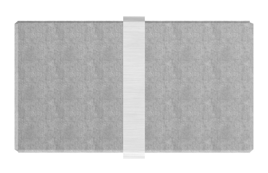 Verbinder für Rechteck-Nutrohr 60x40mm, V2A