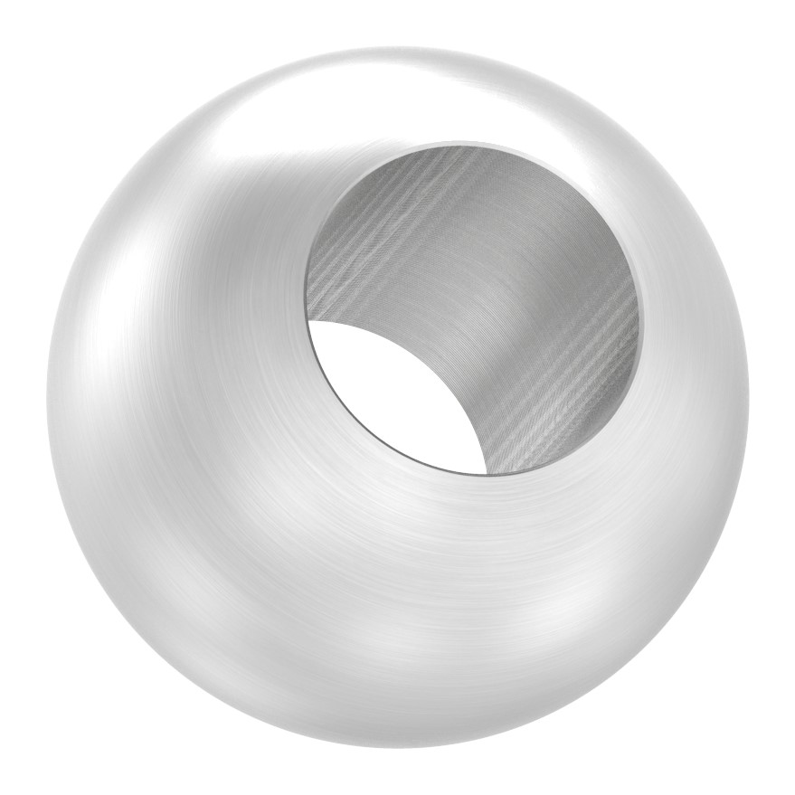 Vollkugel Ø 25mm mit Durchgangsbohrung 12,2mm, V2A