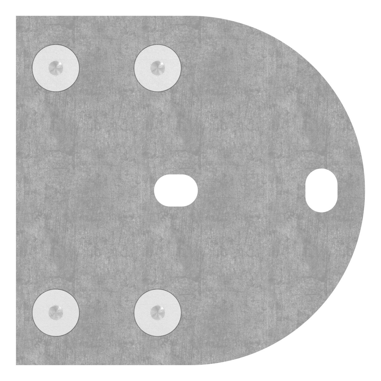 Endhalter für Geländerpfosten 42,4mm, V2A