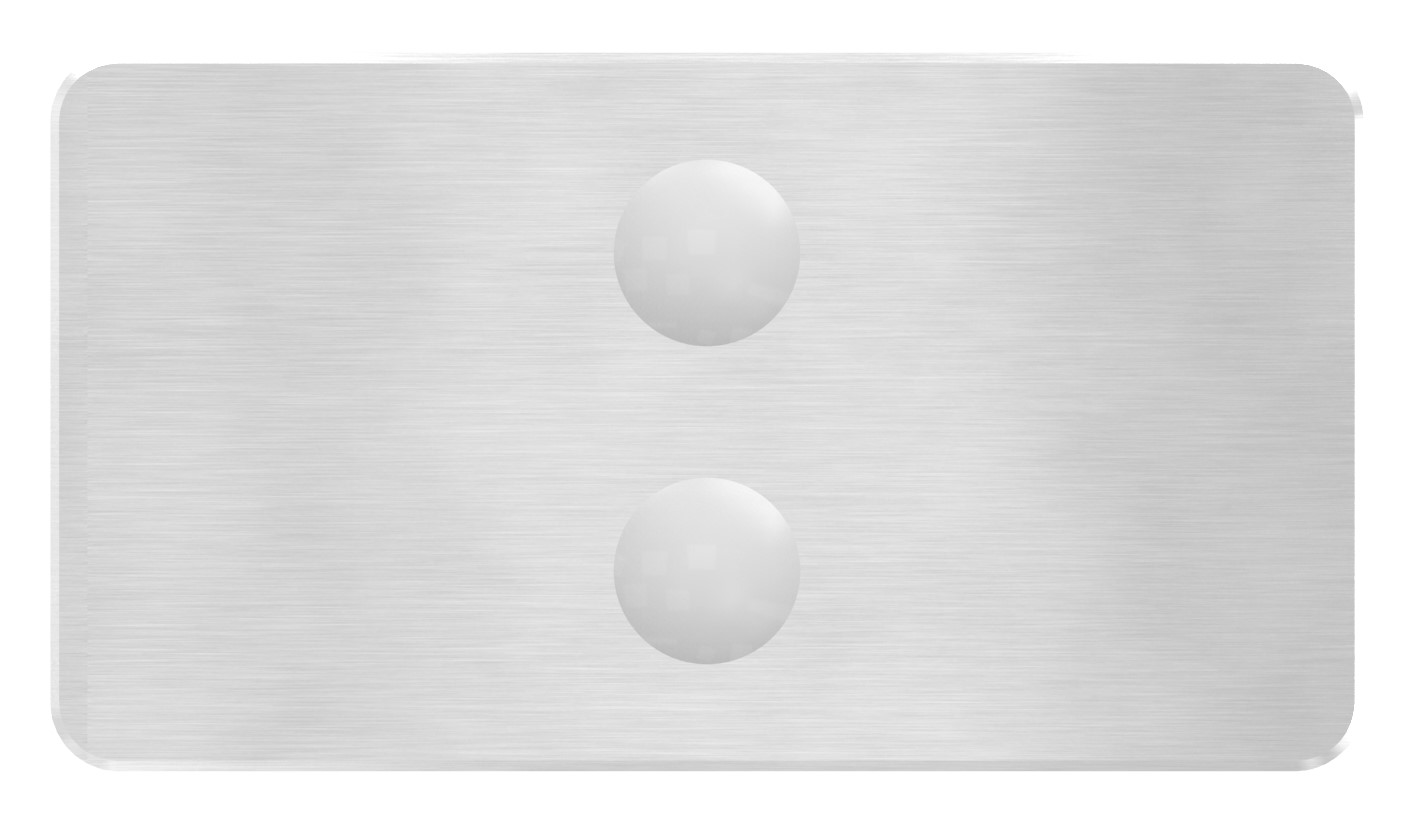 Sichtschutz Mittelglasklemme Mod. 26, V2A