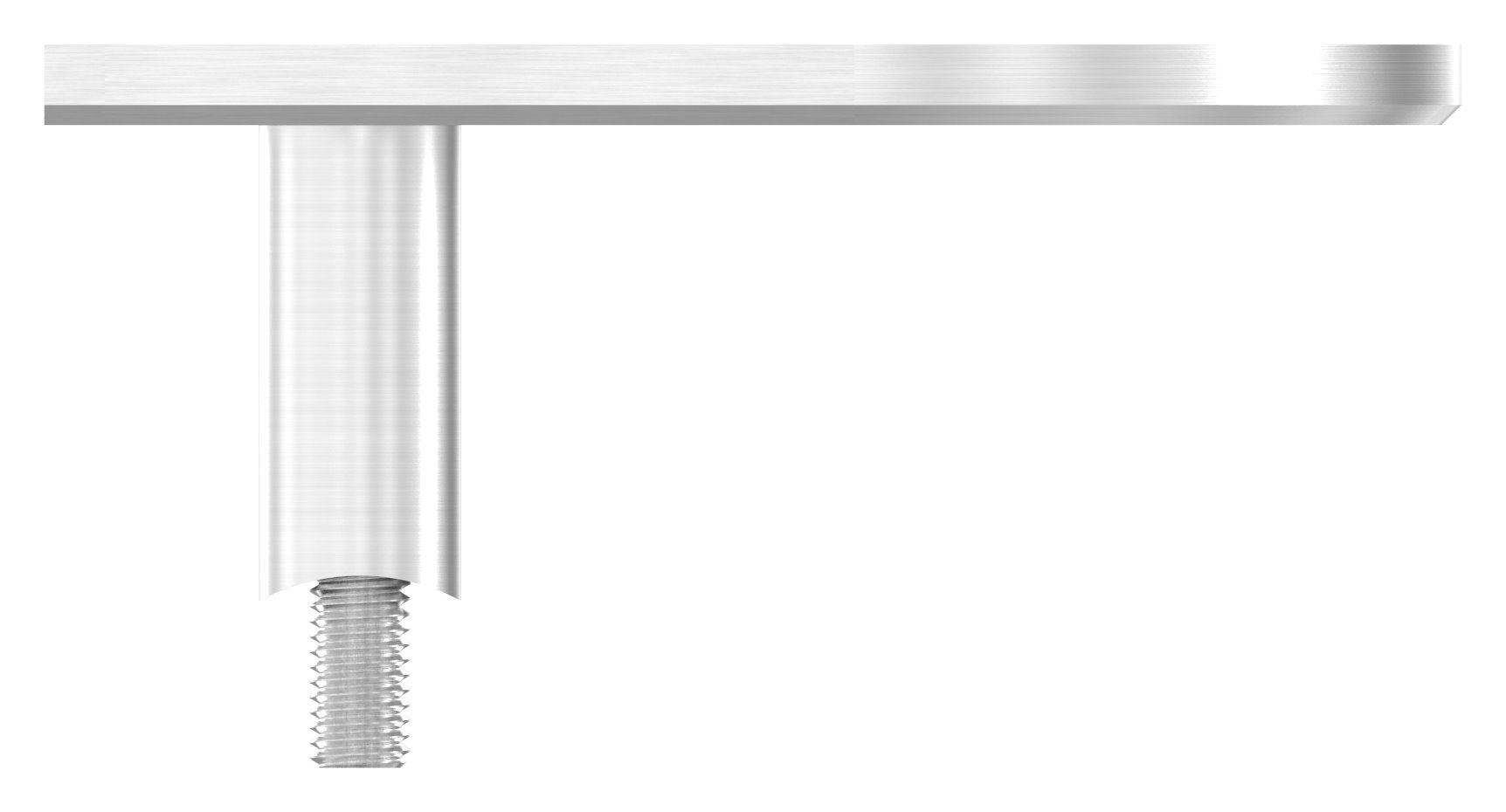 Endhalterung für Rohr 42,4mm, V2A
