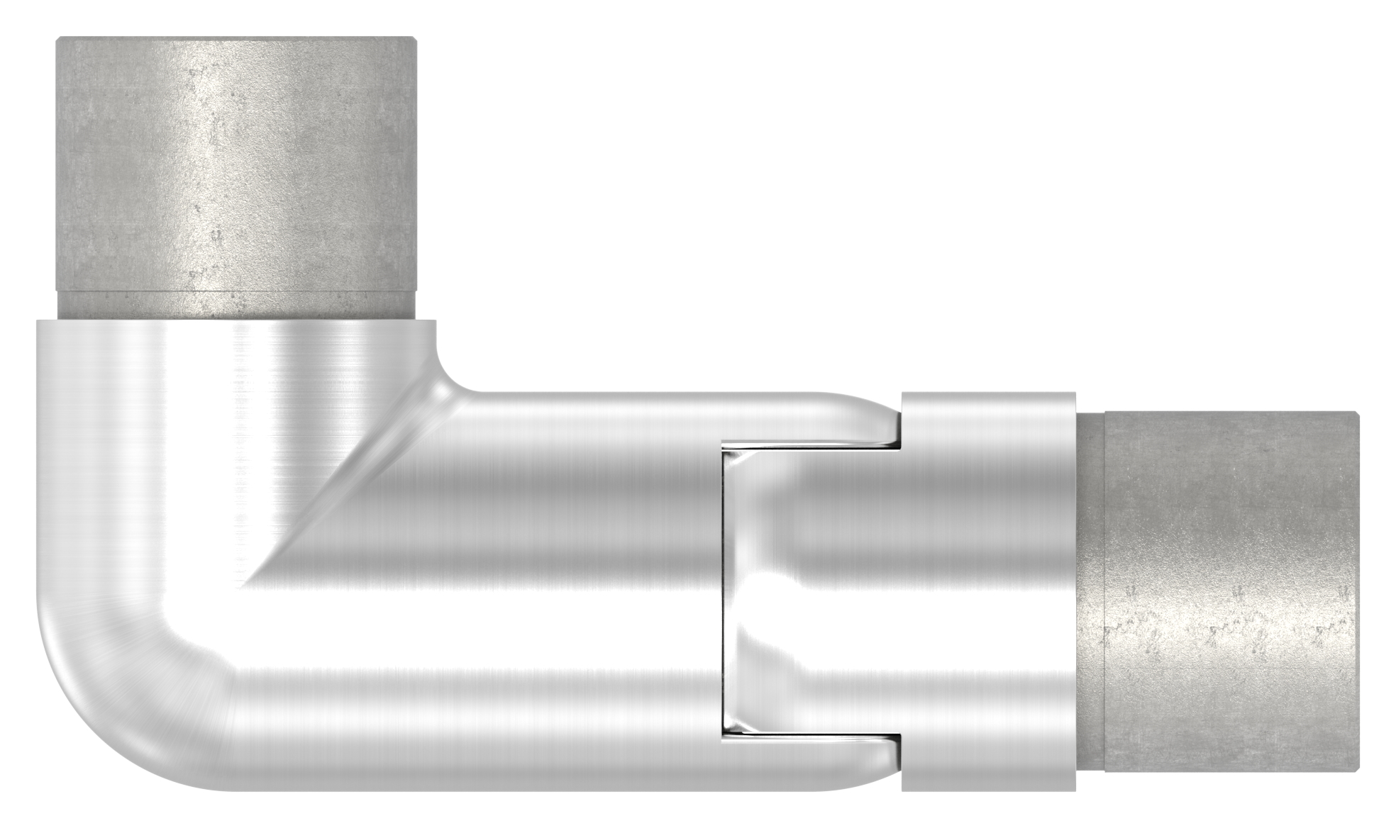 Gelenkstück links, für Rohr 42,4x2,0mm, V2A