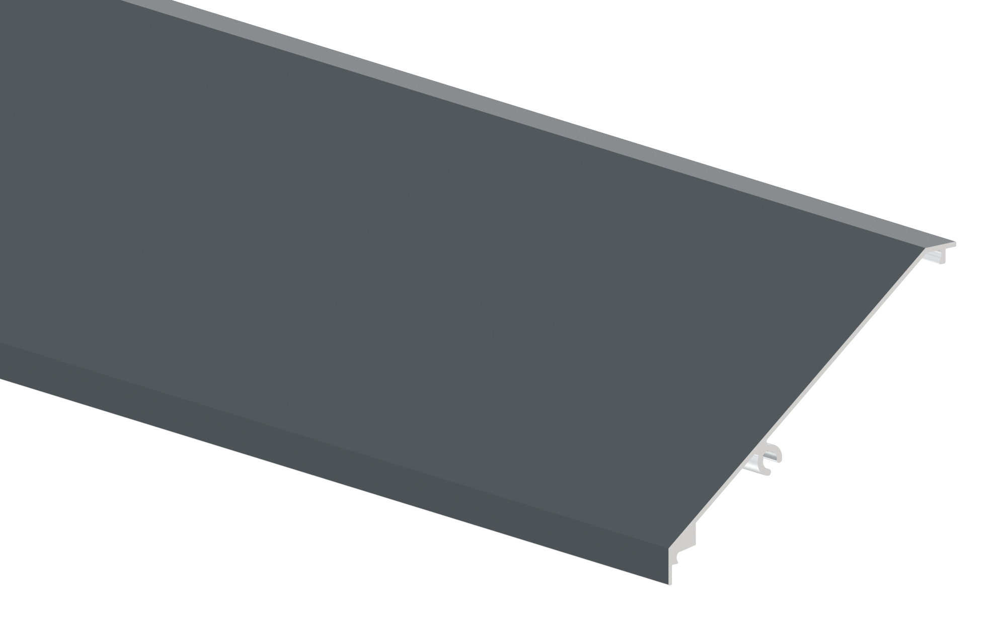 Design-Abdeckung für eleganza canopy, L: 2405mm, RAL 7016