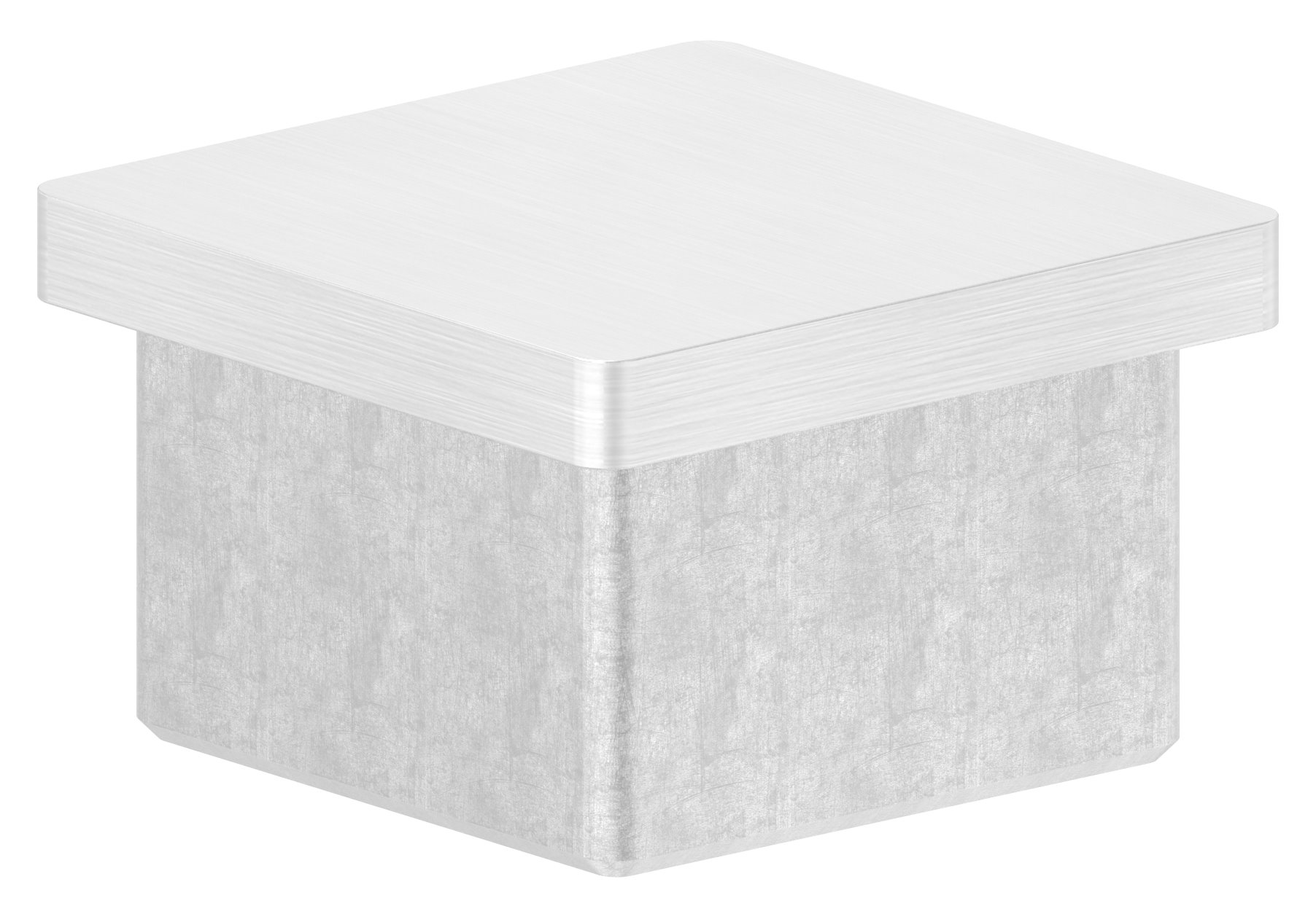 Einsteckkappe, für Rohr 40x40x3,0mm, V4A