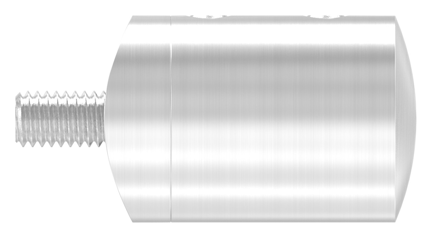 Querstab-Endhalter f. 42,4mm Rohr m. Sackloch links 10,2mm, V2A