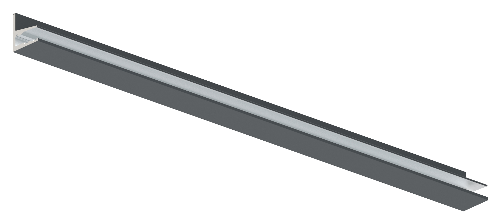 Vordachprofil eleganza canopy, L: 1605mm, RAL7016