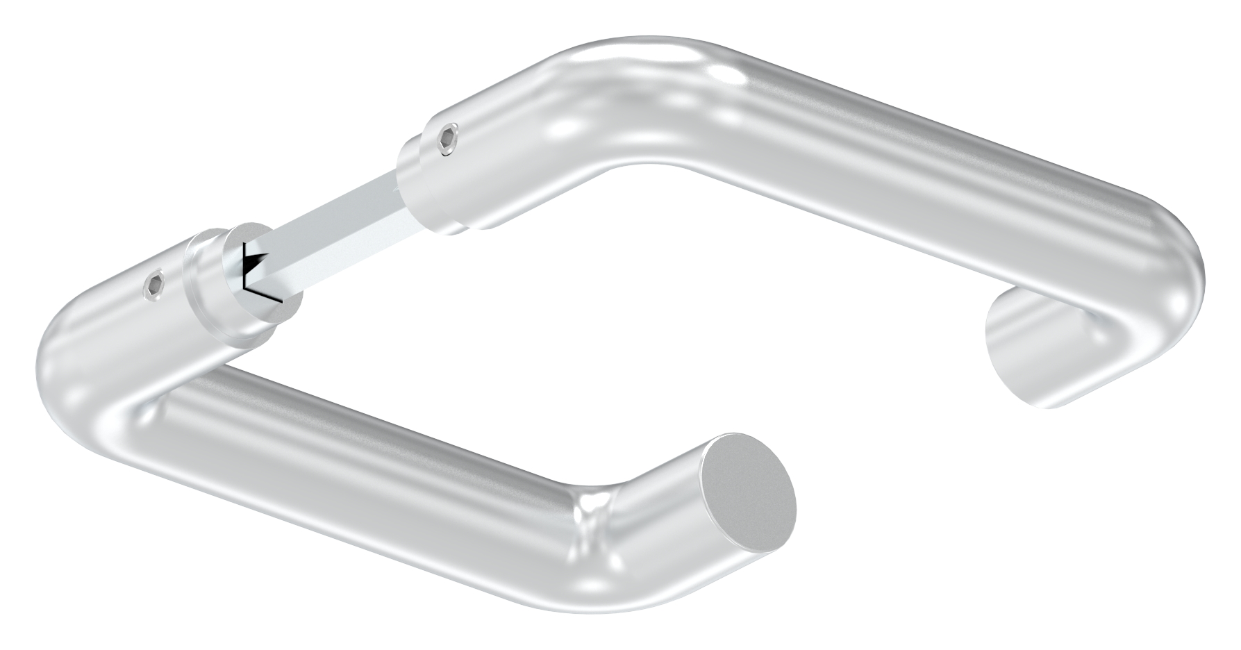 Türdrückerpaar, Aluminium