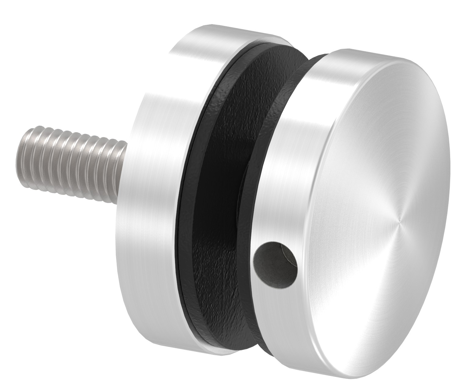 Glaspunkthalter 40mm, Anschluss: flach, V2A