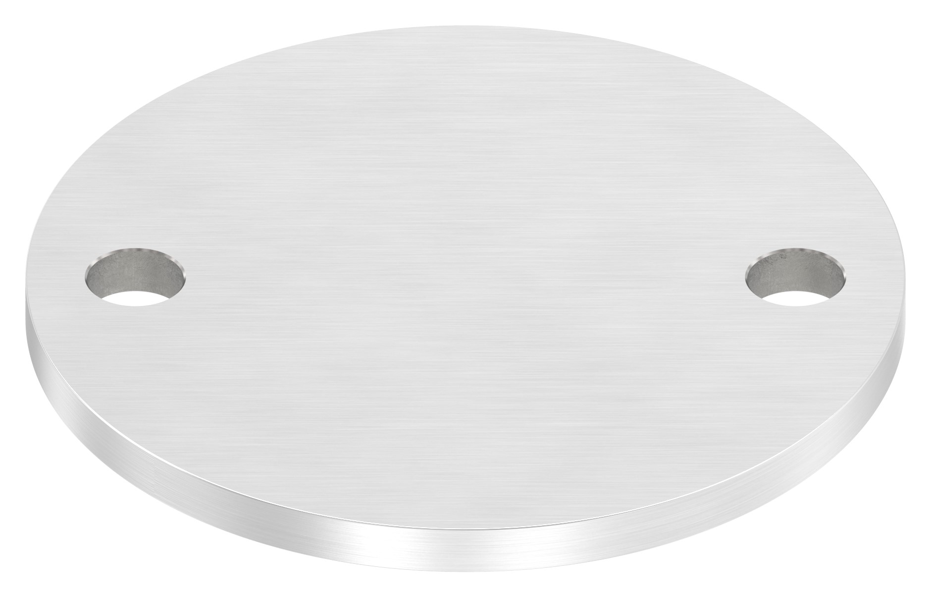 Ankerplatte Ø 100x6mm, mit Längsschliff, V4A