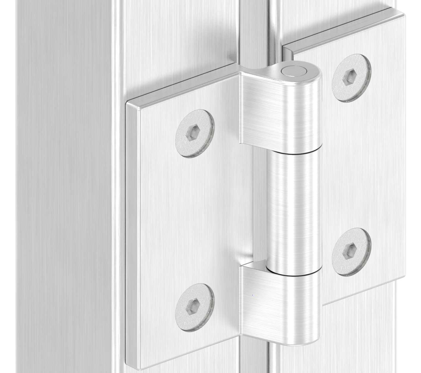 Scharnier, passend zu Torriegel für flache Profile, V4A