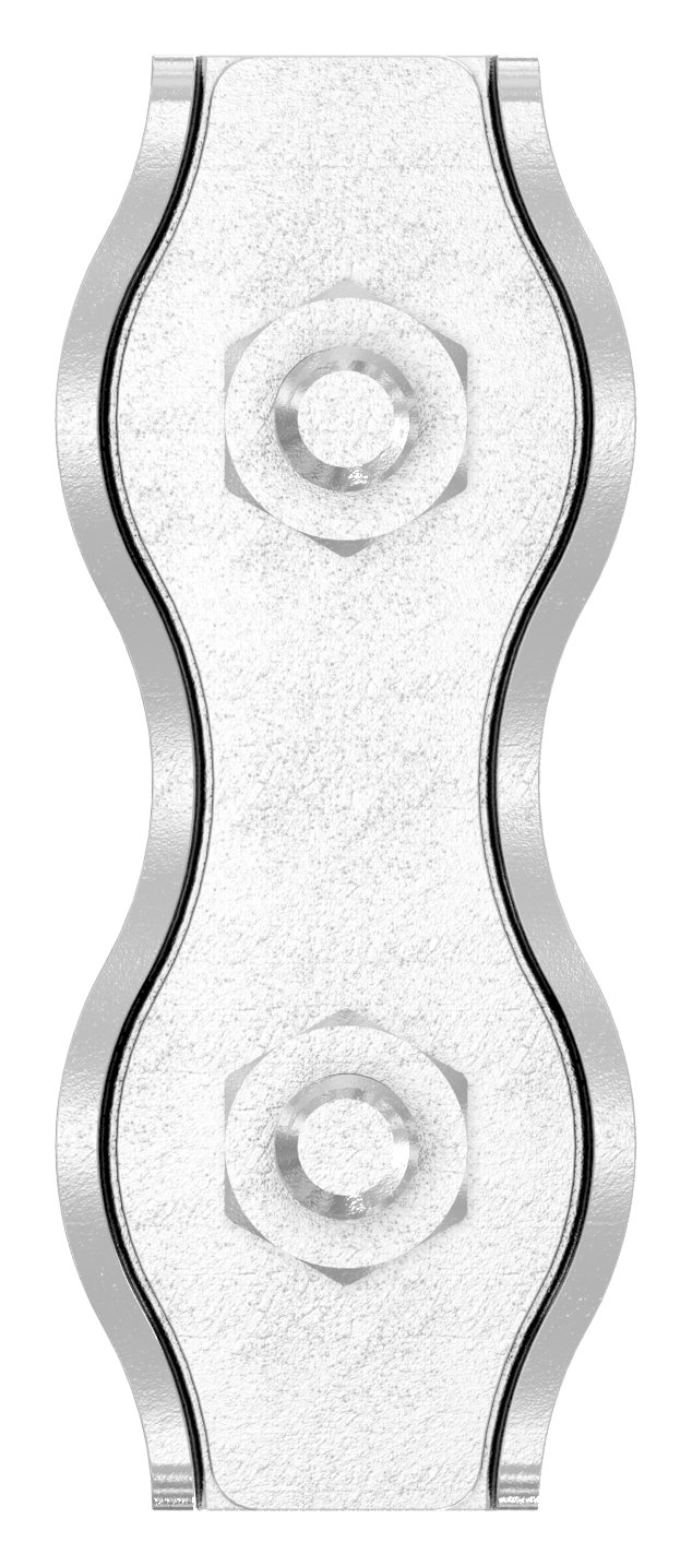 Duplexklemmen für Seil 6mm, V4A Duplexklemmen für Seil 6mm, V4A