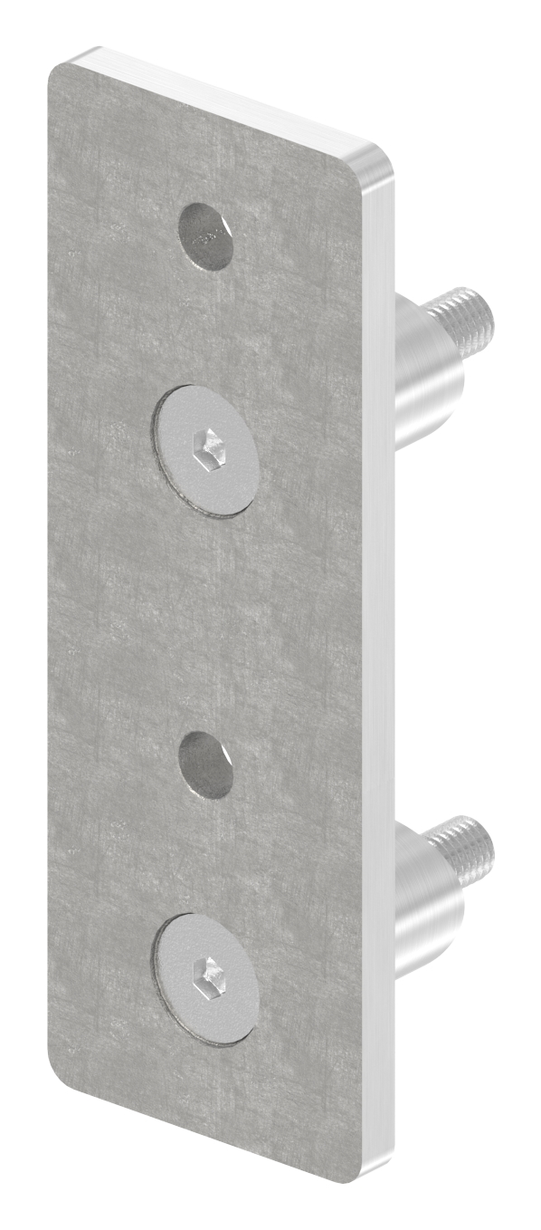 Wandbefestigung für Geländerpfosten 42,4mm, V2A