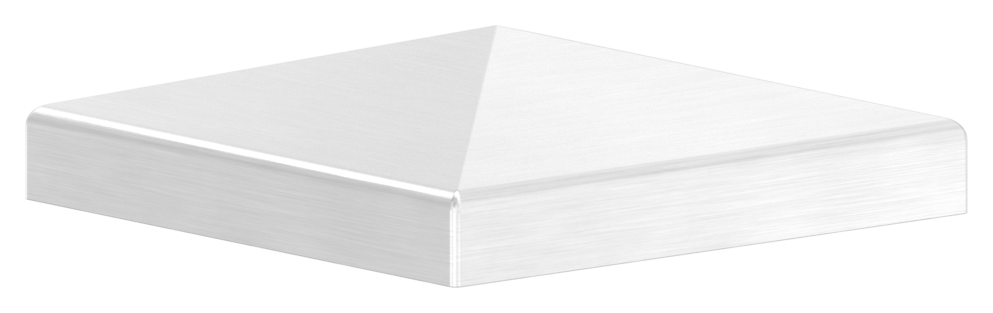 Pyramidenkappe, für Rohr 70x70mm, V2A