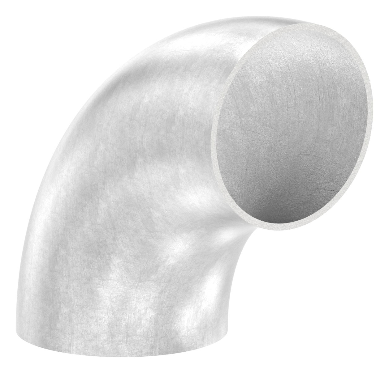 Schweißbogen 90°, 76,1 x 2,0mm, ungeschliffen, V2A