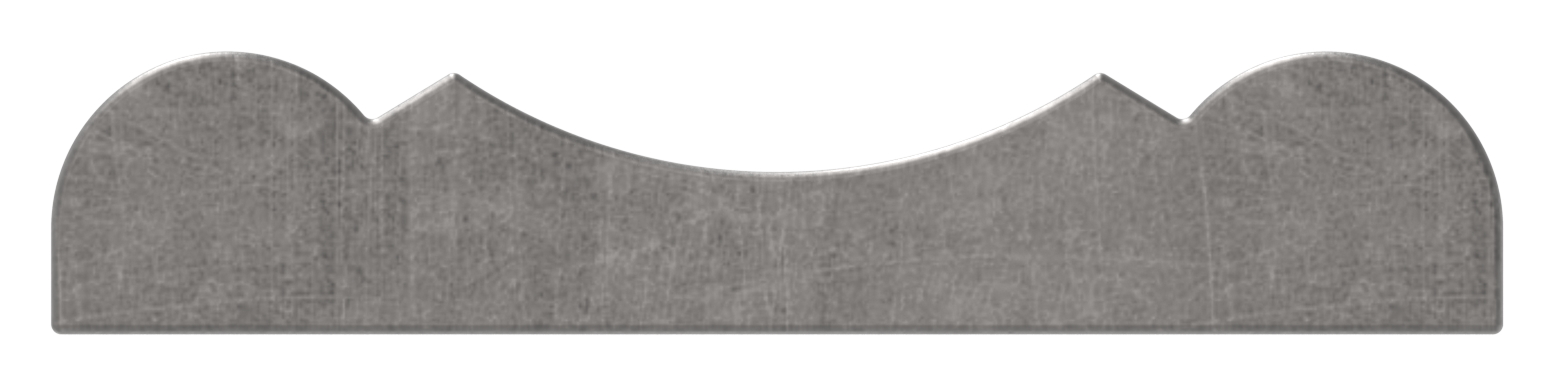 Handlauf S235JR, 40x8mm, L: 3000mm