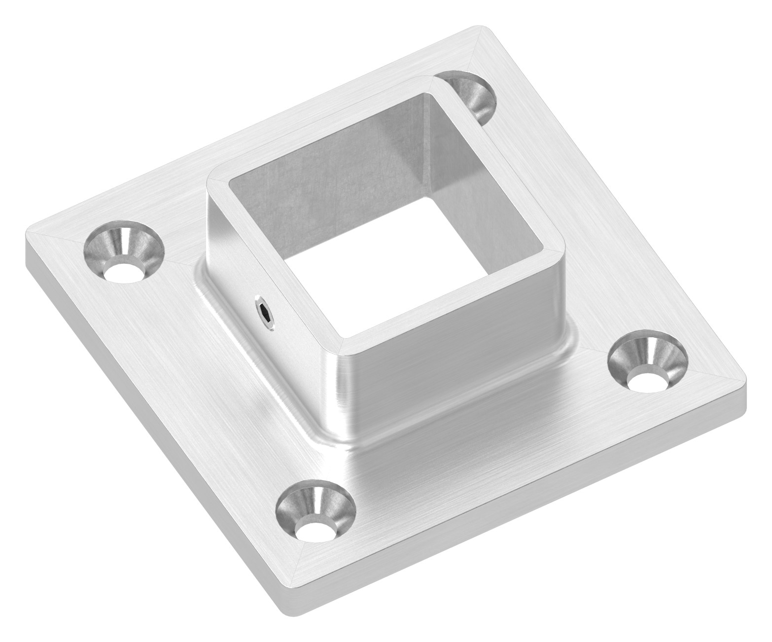 Wand- und Bodenanker, für Rohr 30x30mm, V4A