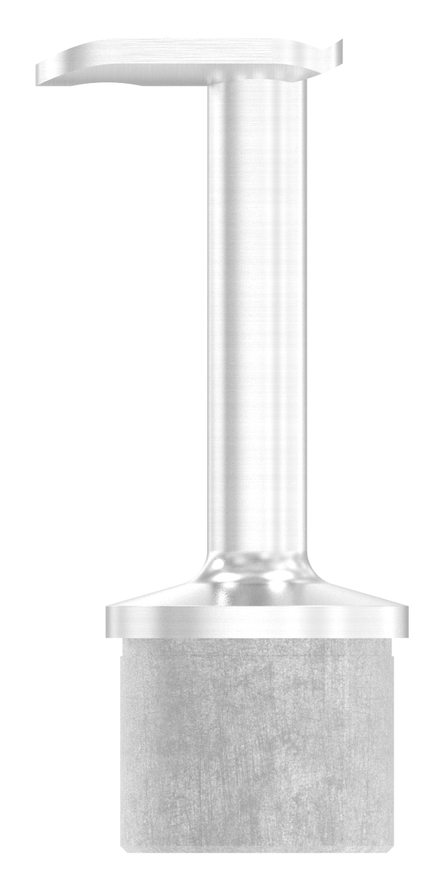 Rohrabschlussstopfen für Rohr 42,4x2,0mm, Handlaufanschlussplatte 90°, V4A