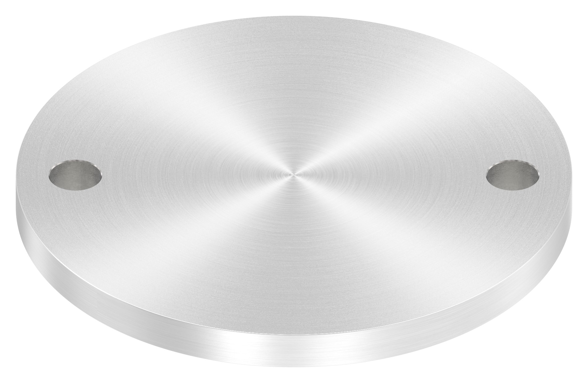Ankerplatte Ø 140x10mm, mit Rundschliff, V2A