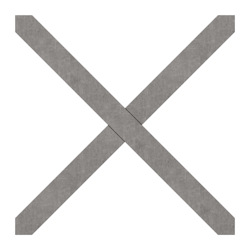 Kreuz 12x12mm, 110x110mm